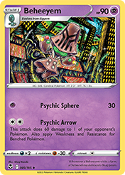 Beheeyem Silver Tempest Pokemon Card