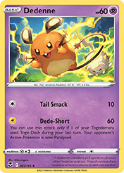 Dedenne Silver Tempest Pokemon Card