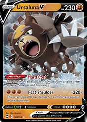 Ursaluna V Silver Tempest Pokemon Card