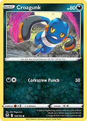Croagunk Silver Tempest Pokemon Card
