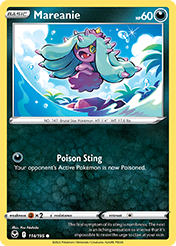 Mareanie Silver Tempest Pokemon Card