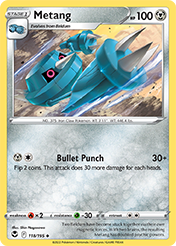 Metang Silver Tempest Pokemon Card