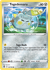 Togedemaru Silver Tempest Pokemon Card