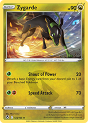 Zygarde Silver Tempest Pokemon Card