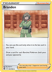 Brandon Silver Tempest Pokemon Card