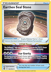 Earthen Seal Stone Silver Tempest Pokemon Card