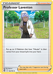 Professor Laventon Silver Tempest Pokemon Card