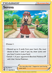 Serena Silver Tempest Pokemon Card