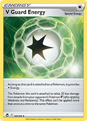 V Guard Energy Silver Tempest Pokemon Card