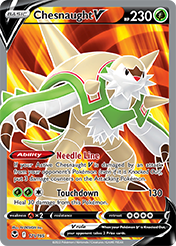 Chesnaught V Silver Tempest Pokemon Card
