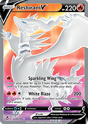 Reshiram V Silver Tempest Pokemon Card