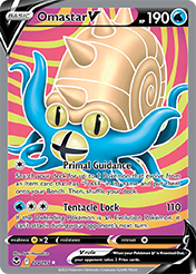 Omastar V Silver Tempest Pokemon Card