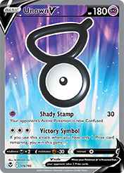 Unown V Silver Tempest Pokemon Card