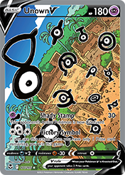 Card image - Unown V - 177 from Silver Tempest