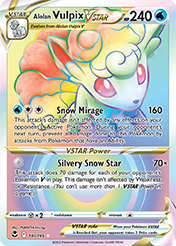 Card image - Alolan Vulpix VSTAR - 197 from Silver Tempest