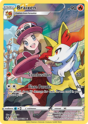 Braixen Silver Tempest Pokemon Card