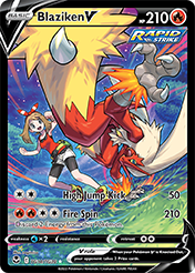 Card image - Blaziken V - TG14 from Silver Tempest