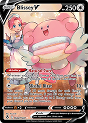 Blissey V Silver Tempest Pokemon Card