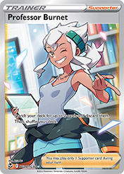 Professor Burnet Silver Tempest Pokemon Card