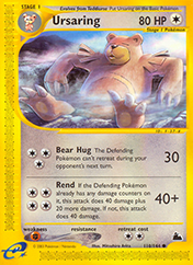 Ursaring Skyridge Pokemon Card