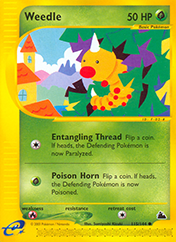 Weedle Skyridge Pokemon Card