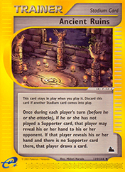 Ancient Ruins Skyridge Pokemon Card