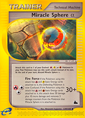 Miracle Sphere Alpha Skyridge Pokemon Card