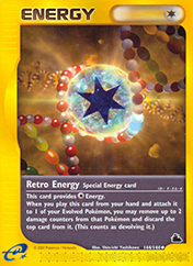 Retro Energy Skyridge Pokemon Card
