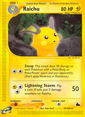 Raichu Skyridge Pokemon Card