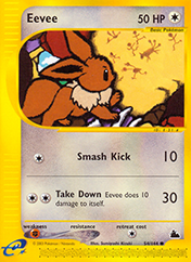 Eevee Skyridge Pokemon Card