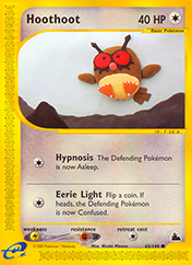 Hoothoot Skyridge Pokemon Card