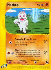Machop Skyridge Pokemon Card