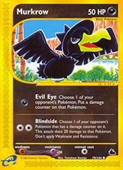 Murkrow Skyridge Pokemon Card
