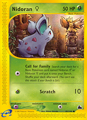 Nidoran♀ Skyridge Pokemon Card