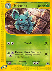 Nidorina Skyridge Pokemon Card