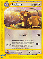 Raticate Skyridge Pokemon Card