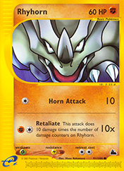Rhyhorn Skyridge Pokemon Card