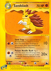 Sandslash Skyridge Pokemon Card