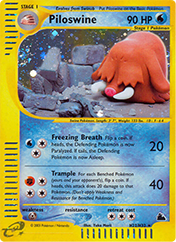 Piloswine Skyridge Pokemon Card