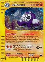 Poliwrath Skyridge Pokemon Card