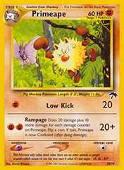Primeape Southern Islands Pokemon Card