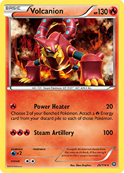 Volcanion Steam Siege Pokemon Card
