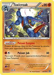 Toxicroak Steam Siege Pokemon Card