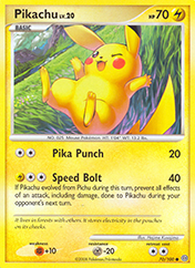 Pikachu Stormfront Pokemon Card