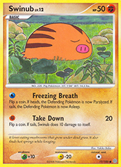 Swinub Stormfront Pokemon Card