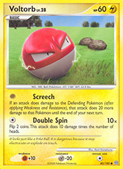 Voltorb Stormfront Pokemon Card