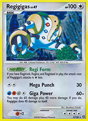 Regigigas Stormfront Pokemon Card