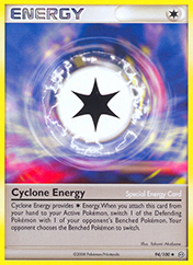 Cyclone Energy Stormfront Pokemon Card