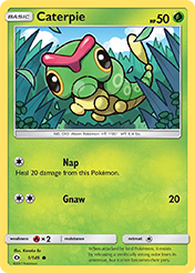 Caterpie Sun & Moon Card List