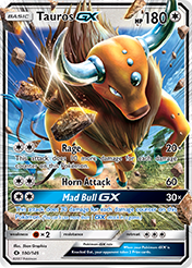 Tauros-GX Sun & Moon Pokemon Card